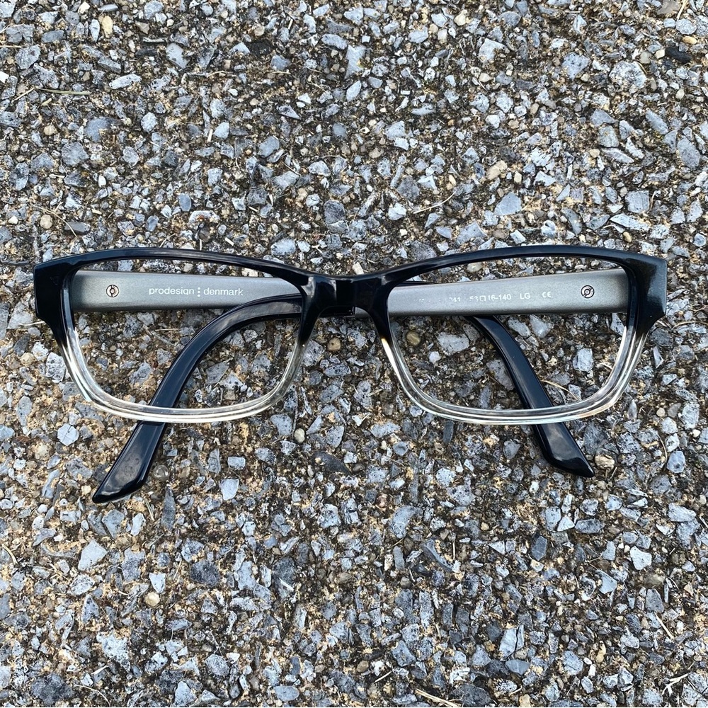 Mens like new Prodesign eyeglass frame